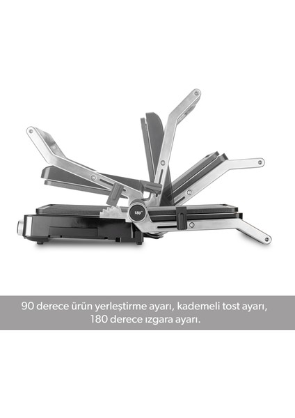 Grilliant 1340H Inox Gövde Döküm Plaka Tost ve Izgara Makinesi modelleri