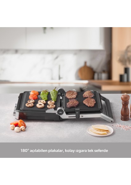 Grilliant 1340H Inox Gövde Döküm Plaka Tost ve Izgara Makinesi
