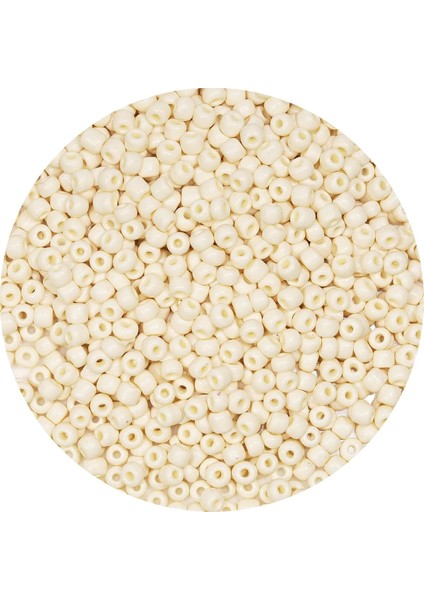 Beyaz Renk 4 mm Yaklaşık 1100 Adet / 100 Gram Cam Boncuk Oya Yazma Bileklik ve Kolye modelleri