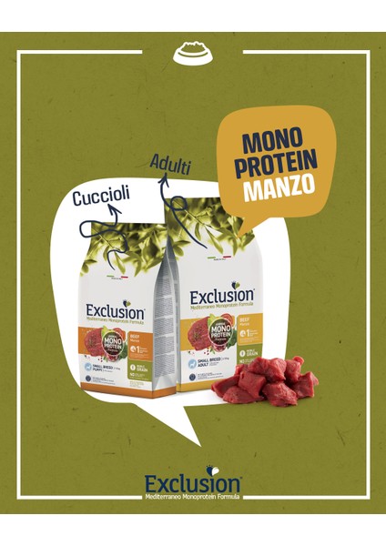 Monoprotein Sığırlı ve Narlı Düşük Tahıllı Küçük Irk Yetişkin Köpek Maması 2 kg modelleri