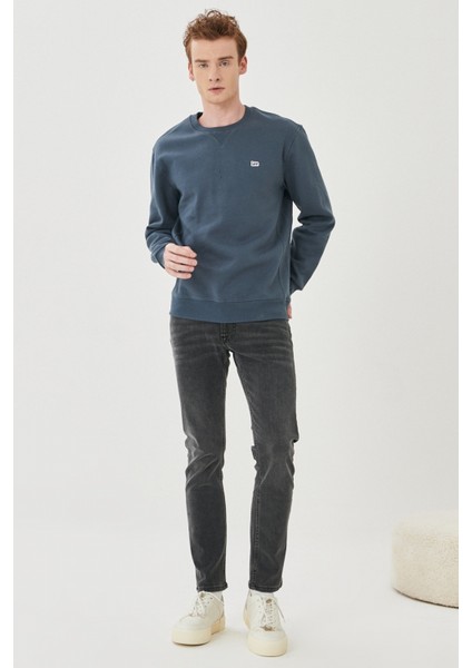 Luke Slim Tapered Dar Kesim Düşük Bel Antrasit Esnek Jean Kot Pantolon modelleri