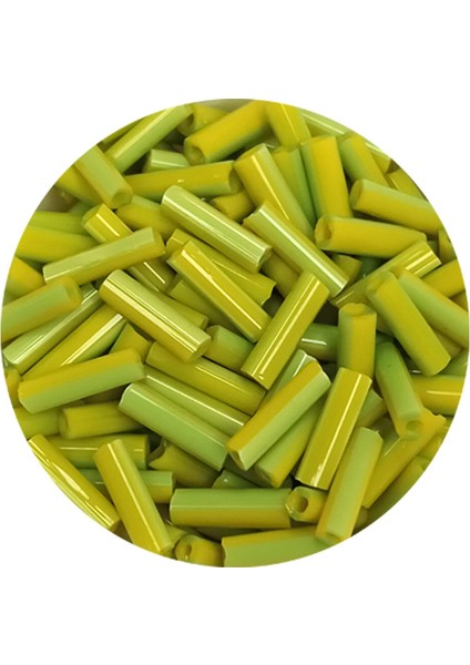 Uzun Boru Kesme Boncuk Çap 2mm Uzunluk 10 mm - 20 Gram - Yeşil - BNC243 fiyatları