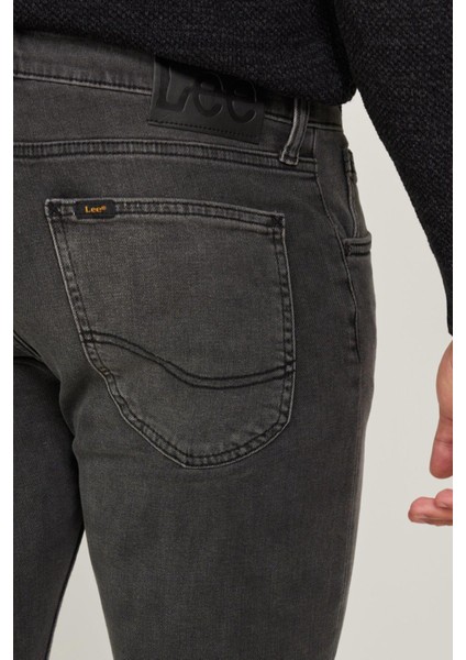 Luke Slim Tapered Dar Kesim Düşük Bel Antrasit Esnek Jean Kot Pantolon