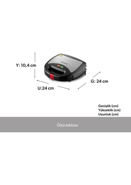 Toastbuster 1325H Çıkarılabilir Tost Plakalı Waffle Makinesi fiyatları