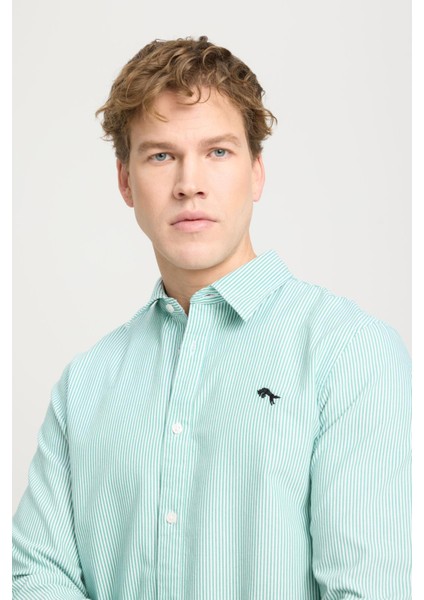 Regular Fit Yeşil Erkek Gömlek W5A2205580P80 Uzun Kollu Gömlek fırsatları