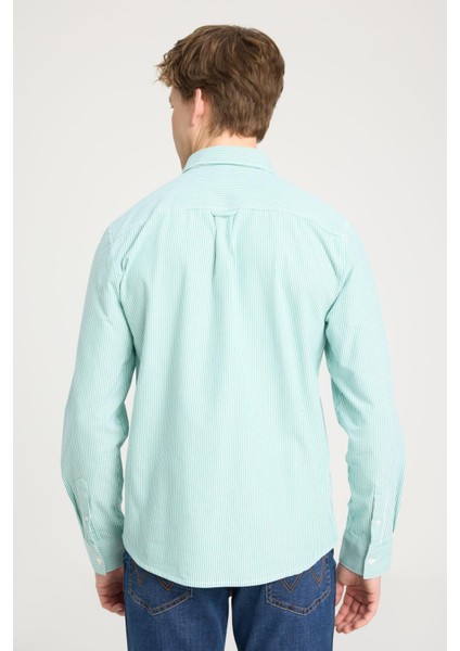 Regular Fit Yeşil Erkek Gömlek W5A2205580P80 Uzun Kollu Gömlek indirimleri