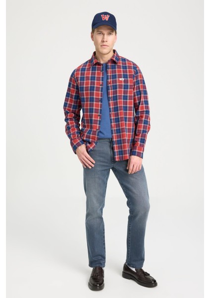 Regular Fit Kırmızı Erkek Gömlek W5A9R50 Uzun Kollu Gömlek fırsatları