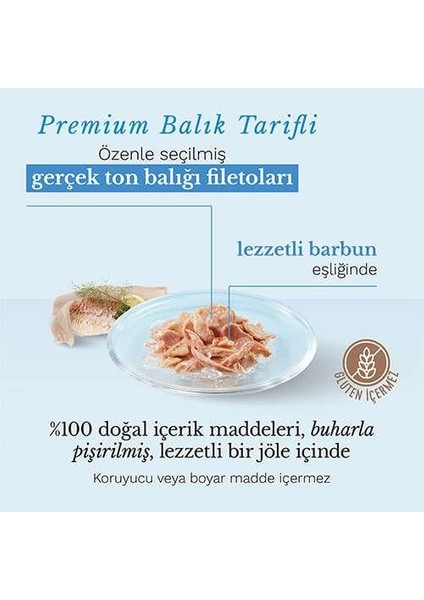 C277 Jelly Ton Balıklı ve Barbunya Kedi Konservesi 85 Gr fırsatları