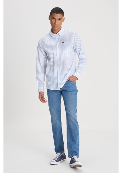 Uzun Kollu Gömlek Beyaz Erkek Gömlek