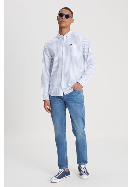 Uzun Kollu Gömlek Beyaz Erkek Gömlek