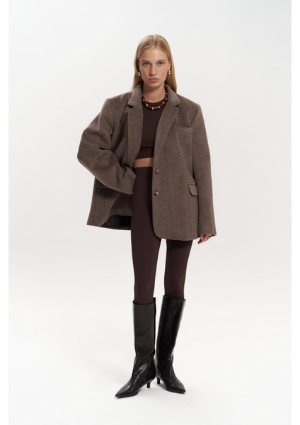 Howell Kahve Blazer Ceket