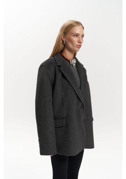 Howell Antrasit Blazer Ceket