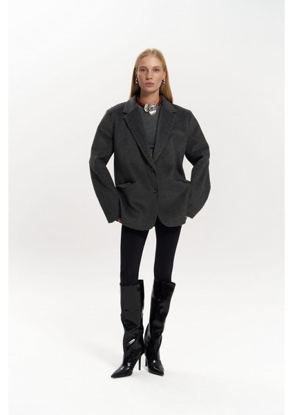 Howell Antrasit Blazer Ceket