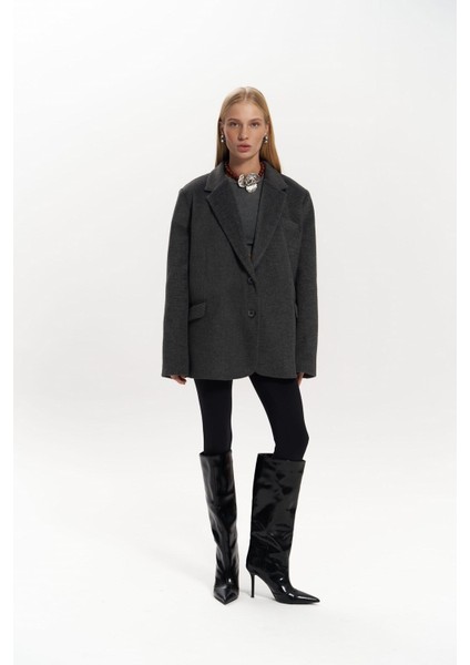 Howell Antrasit Blazer Ceket