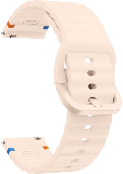 Huawei Watch Gt3 42 Mm-Gt2 42 mm Ile Uyumlu (20 Mm) Dalgalı Dikiş Detaylı Silikon Saat Kordonu fırsatları