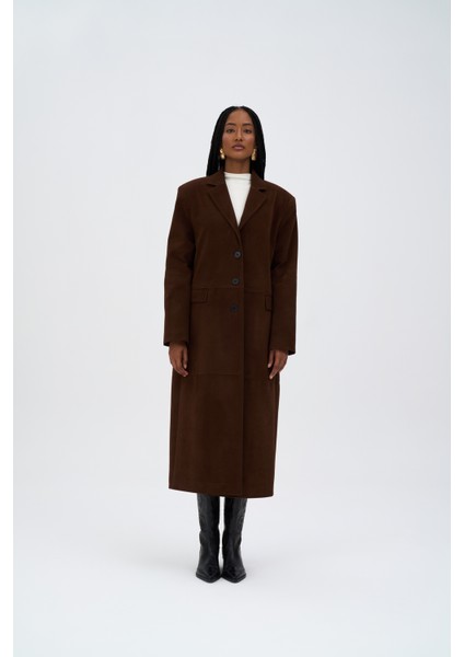 Selva Masculine Uzun Kahve Trençkot modelleri