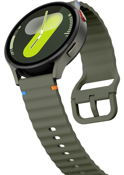 Honor Magic Watch 2 42 mm Ile Uyumlu (20 Mm) Dalgalı Dikiş Detaylı Silikon Saat Kordonu modelleri