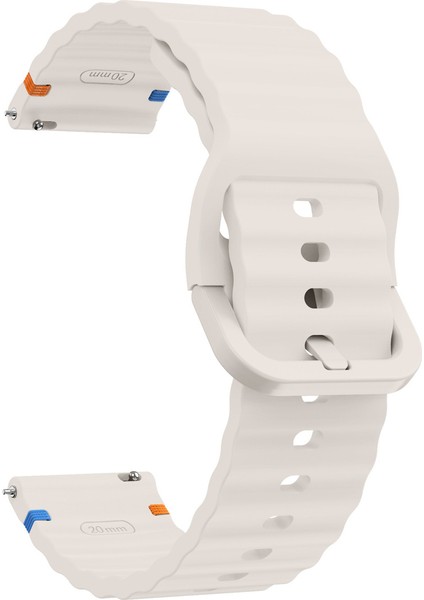 Honor Magic Watch 2 42 mm Ile Uyumlu (20 Mm) Dalgalı Dikiş Detaylı Silikon Saat Kordonu fırsatları