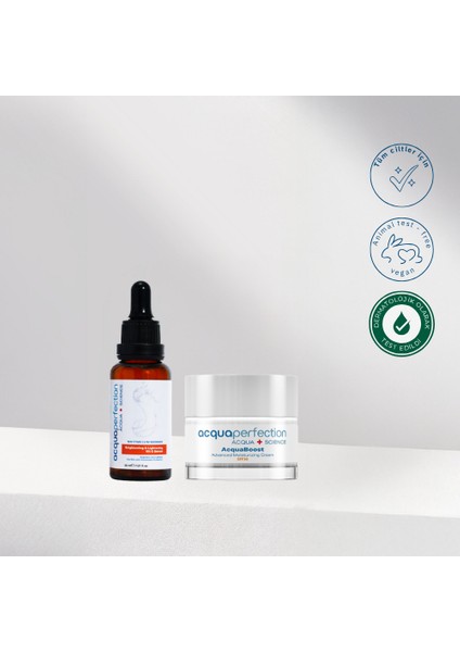 Uva-Uvb Korulmalı Nemlendirici, Aydınlatıcı ve Ton Eşitleyici Cilt Bakım Seti