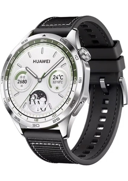 Huawei Watch Gt 6 Pro 46 mm Ile Uyumlu Dikiş Desenli 22 mm Jazzy Spor Kordon
