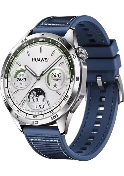 Huawei Watch Gt 6 Pro 46 mm Ile Uyumlu Dikiş Desenli 22 mm Jazzy Spor Kordon