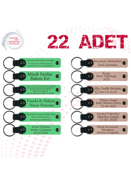 F Yeşili & Pudra, Fen Bilimleri Öğretmeninden Karne Hediyesi, 22’li Set, Tarih ve Isimli Hatıra