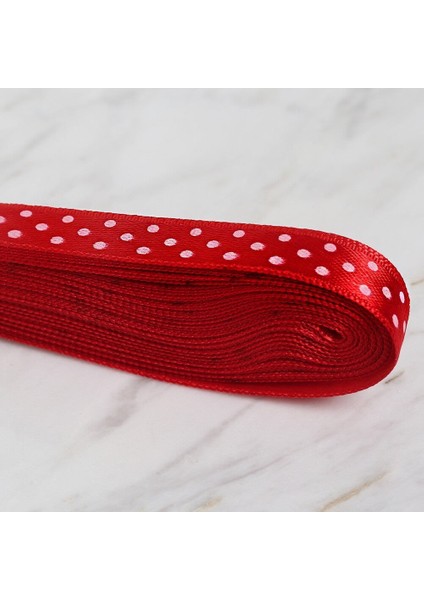 Loren Crafts 1cm 10 mt Kırmızı Saten Puantiyeli Ku fiyatları