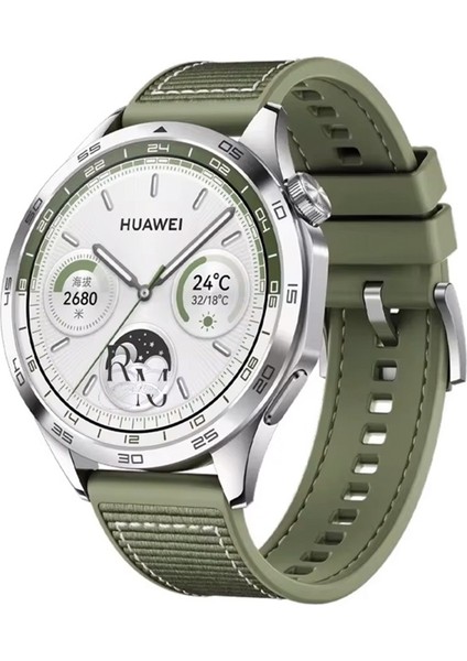 Huawei Watch Gt 6 Pro 46 mm Ile Uyumlu Dikiş Desenli 22 mm Jazzy Spor Kordon