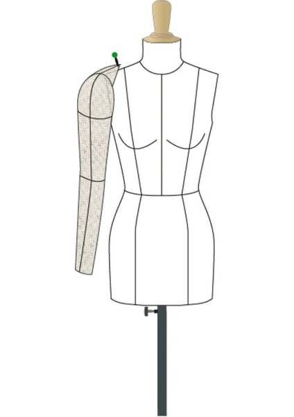 Sünger Komple Iğne Batabilen Seyyar Sağ Taraf 36/38/40 Beden Uyumlu Prova Mankeni Kolu