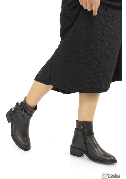 Mammimia Kadın Hakiki Deri Ortopedik Klasik Tarz Alçak Topuklu Bot M26/KB8075 fiyatları