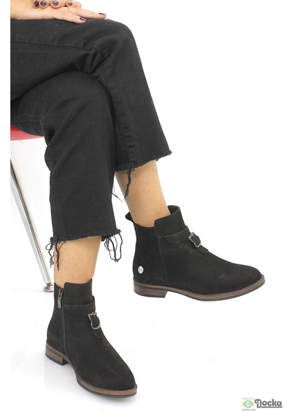 Mammimia Kadın Bağcıksız Hakiki Deri Ortopedik Düz Taban Kısa Klasik Bot M26/KB8305 fiyatları