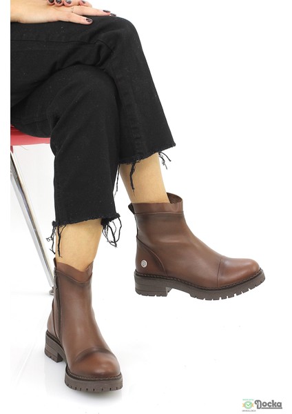 Mammimia Kadın Spor Tarz Düz Taban Bağcıksız Hakiki Deri Ortopedik Bot M26/KB1665 modelleri