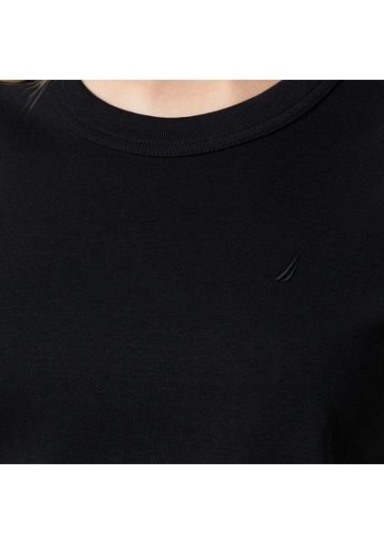 Kadın Siyah Classic Fit T-Shirt 57V700T.0TB indirimleri