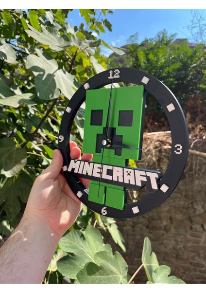 Minecraft Creeper Duvar Saati 3D fiyatları