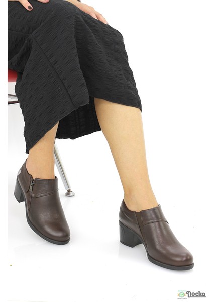 Mammimia Kadın Kalın Kısa Topuklu Hakiki Deri Klasık Ayakkabı M26/KA3725 fiyatları