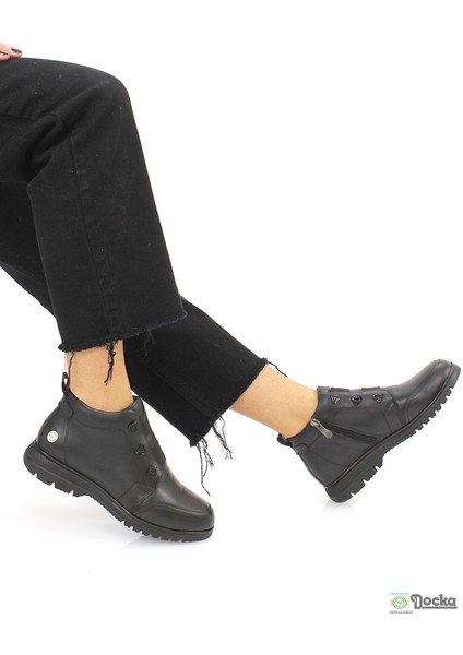 Mammimia Kadın Hakiki Deri Ortopedik Bağcıksız Kısa Bot M26/KB1730 modelleri