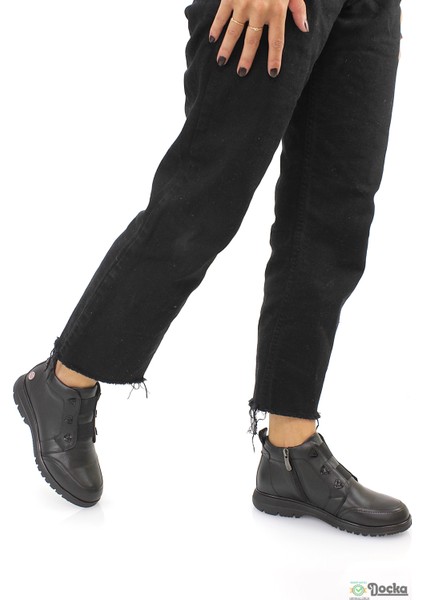 Mammimia Kadın Hakiki Deri Ortopedik Bağcıksız Kısa Bot M26/KB1730 fırsatları