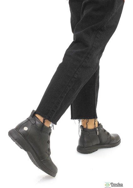 Mammimia Kadın Hakiki Deri Ortopedik Bağcıksız Kısa Bot M26/KB1730 indirimleri