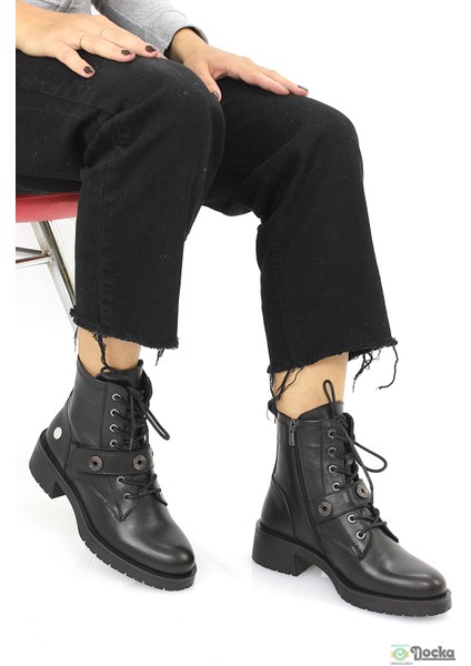 Mammimia Kadın Hakiki Deri Ortopedik Günlük Postal Bot M26/KB8410