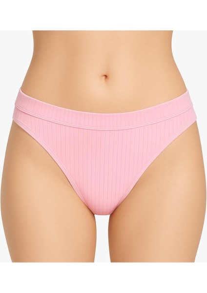 Kadın Pamuklu Tanga Külot 5’li Paket - Pembe