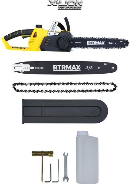 RTX1891BSET Şarjlı Ağaç Kesme Motoru 3'lü Set -Eldiven-Testere Zinciri fiyatları