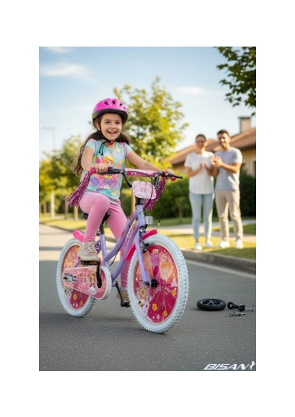 Bisan Queen Çocuk Bisikleti 30 cm V Fren 20 Jant 1 Vites Metalik Lila Pembe fiyatları