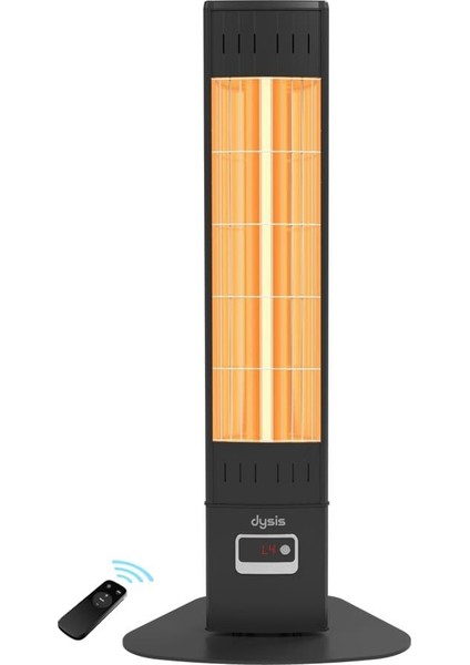 Single x Karbon Serisi IP65 Suya-Toza Dayanıklı 2300 W Siyah Uzaktan Kumandalı İç/Dış Mekan Isıtıcı fiyatları