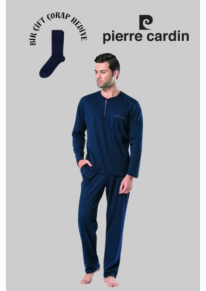 Erkek Lacivert Çeyizlik Penye Pijama Takımı R.o.5.4.z.e.5.4.l.t.
