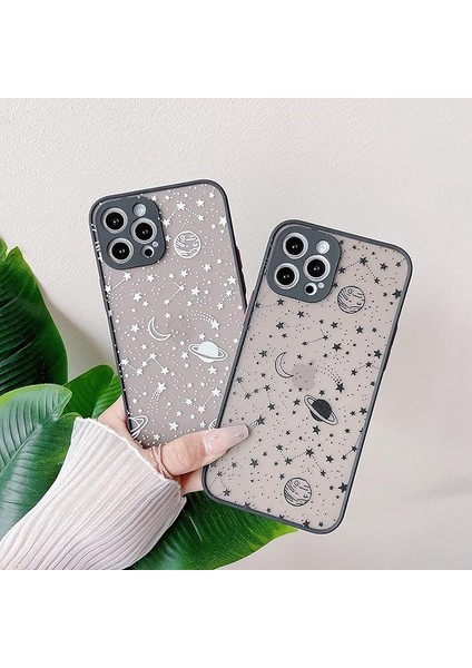 iPhone 12 Promax Kılıfı, 6,7 Inç, Planet Sky Yıldız Desenli Koruyucu Telefon Kılıfı Yarı Saydam Buzlu Sert Pc Arka Kılıf iPhone 12 Promax Için Silikon Tampon Kapağı, Beyaz Gökyüzü I (Yurt Dışından) fırsatları