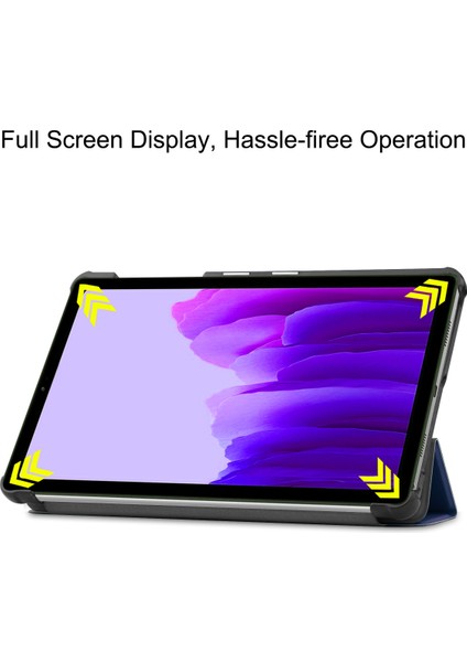 Galaxy Tab A7 Lite Kapak 8.7" 2021 SM-T220 T225 Için, 8.7" Samsung Galaxy Tab A7 Lite 2021 Için Ince Hafif Kapak Standı Kılıfı - Koyu Mavi (Yurt Dışından) modelleri