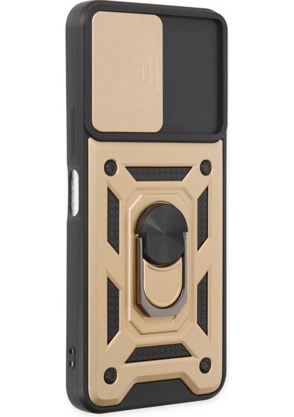 Vivo Y16 Kılıf Pars Lens Yüzüklü Silikon - Gold fiyatları