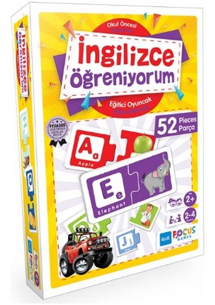 Blue Focus Ingilizce Öğreniyorum - Eğitici Oyunlar 52 Parça