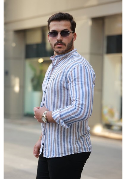 Erkek Hakim Yaka Çok Renkli Gömlek fiyatları