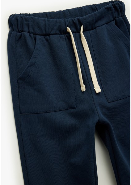 Pamuklu Beli Bağcıklı Cep Detaylı Basic Eşofman Altı modelleri